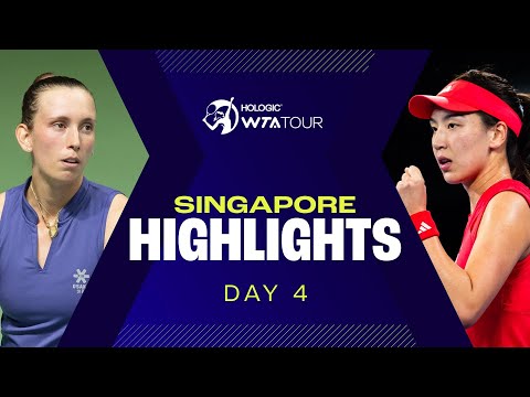 Thrilling Day 4 at Singapore | WTA Match Highlights