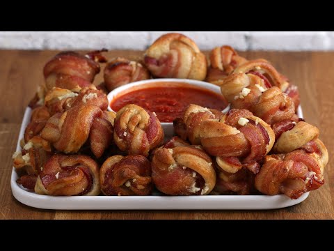 Bacon-Wrapped Parmesan Garlic Knots