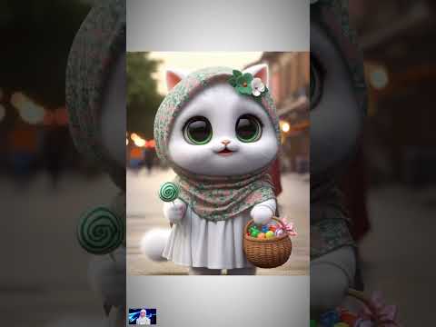 Tung tung sahur bagi bagi permen ke kucing #kucing #kucingai #comedi corner