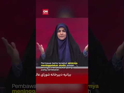 Detik-detik Israel Serang Stasiun Televisi Iran