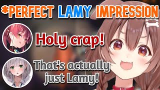 Lamy was Missing From the Collab, So Korone BECAME Lamy [Hololive]