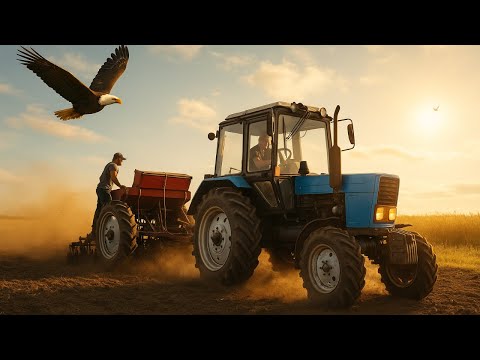INSANE Wheat & Barley Planting! 🌾 Tractor Power in Full Action 💥 #FarmingLife  #TractorLovers