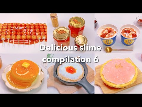 【ASMR】🥞おいしそうなスライムまとめ6🍳【音フェチ】Delicious slime compilation 6