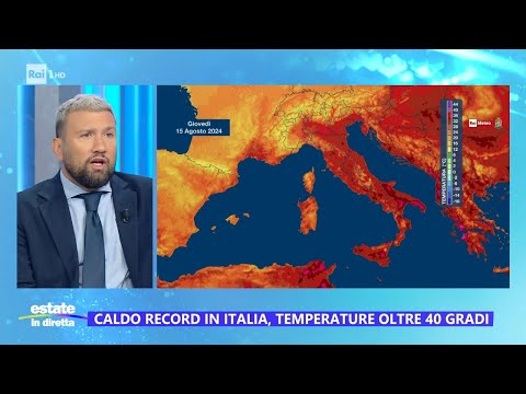 Caldo record in Italia, le previsioni per ferragosto - Estate in diretta 13/08/2024