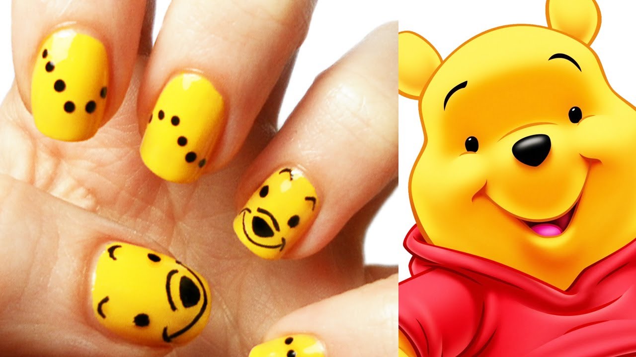 cute winnie the pooh nails  youtube