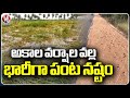 Crops Destroyed In Many District Due To Heavy Rains | V6 News