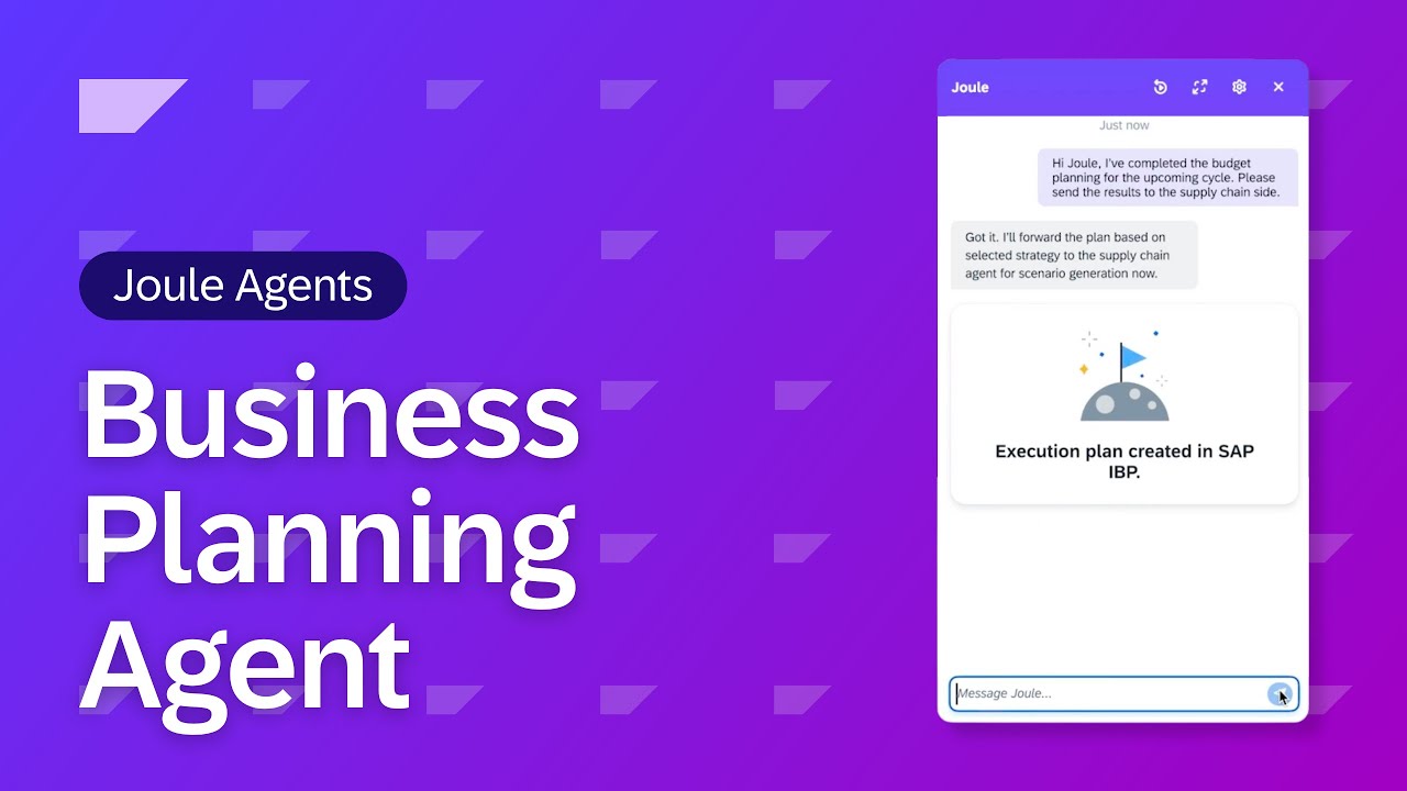 Joule Agents: SAP Business AI Planning Agents for Improved Decision-Making | Demo