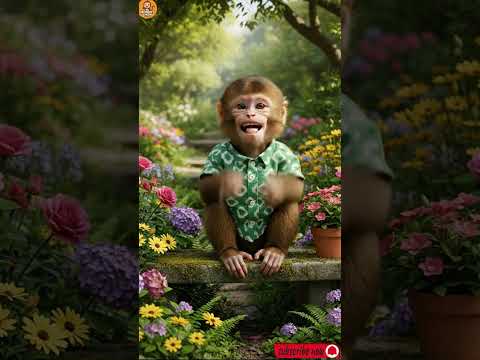 “Pizza Love 🍕🐒 The Cutest Monkey Ever!”