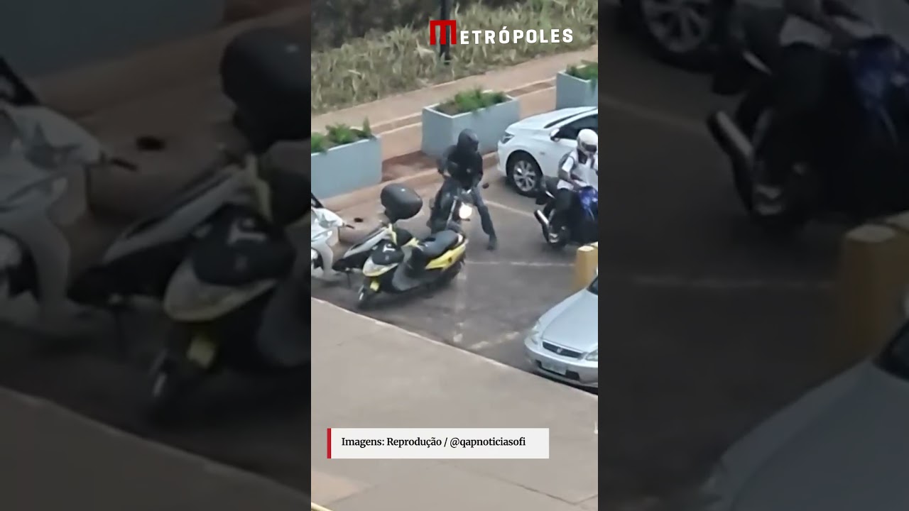 Ladrões roubam moto em frente a sede da Polícia Federal