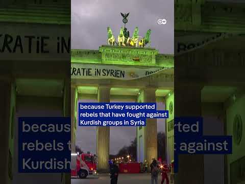 Protesters climb Brandenburg gate in support of Syrian Kurds | DW News
