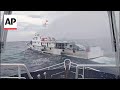 Chinese and Philippine ships collide near disputed shoal in South China Sea