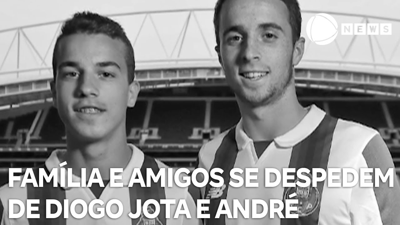 Família e amigos se despedem de Diogo Jota e seu irmão André