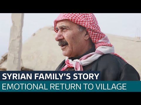 Forced to flee Assad's bombs years ago, Syrian family makes emotional return home | ITV News