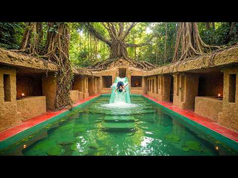 From Dirt to Paradise — Building an Incredible Underground Water Slide Temple