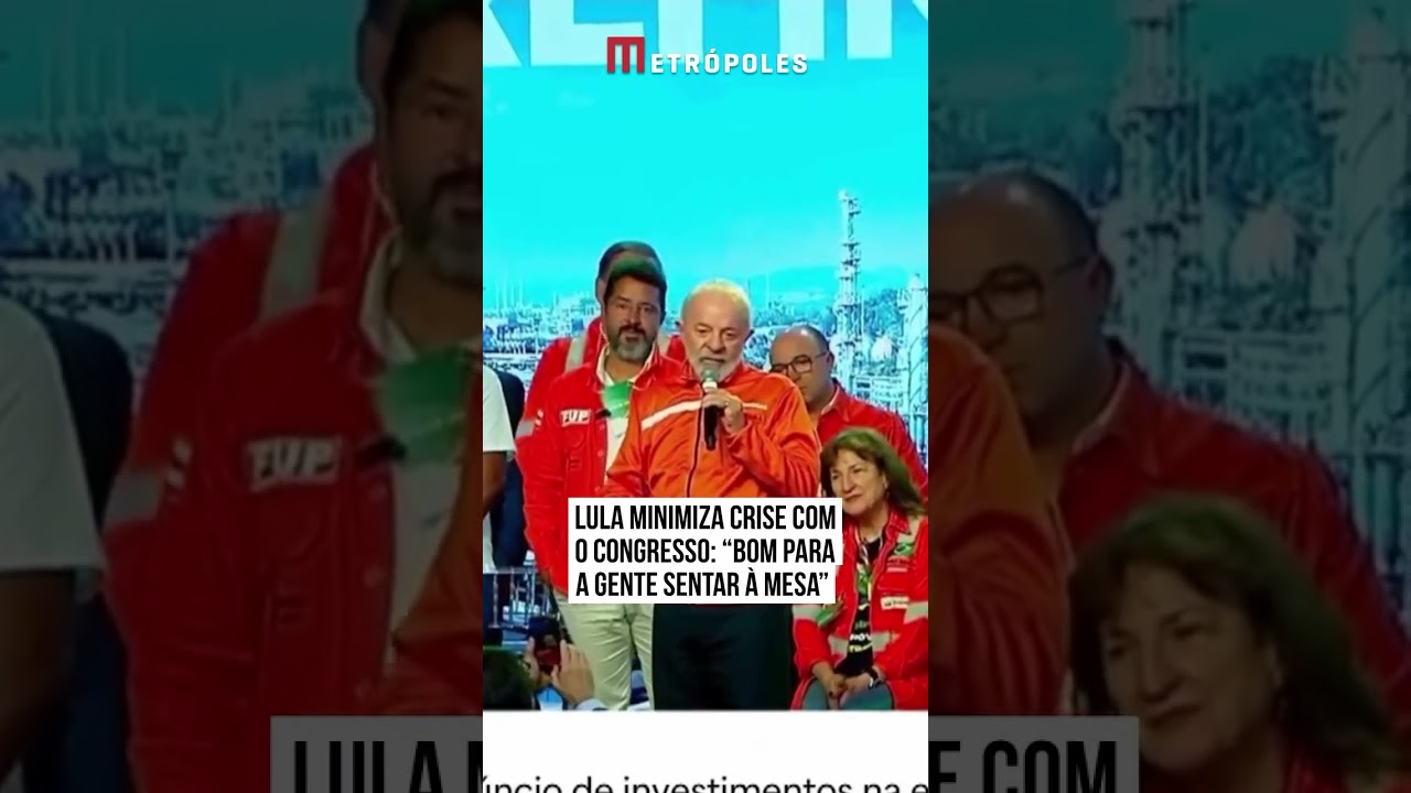Presidente Lula minimiza crise com o congresso: “Bom para a gente sentar à mesa”