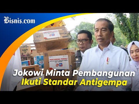 Jokowi Tinjau Lokasi dan Minta Percepatan Evakuasi Korban Gempa Cianjur