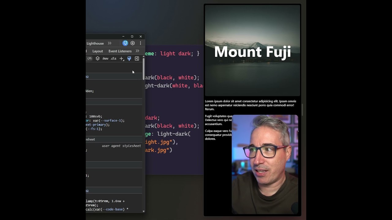 Dark mode images without a media query