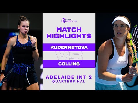 Veronika Kudermetova vs. Danielle Collins  | 2023 Adelaide International 2 | WTA Match Highlights