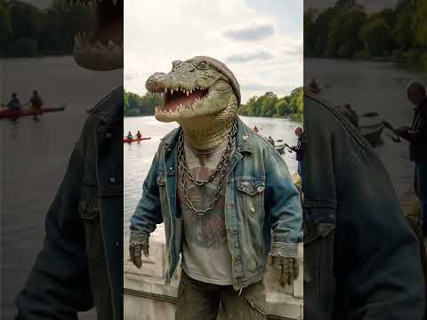 EL COCODRILO MAS TEMERARIO #naturaleza #crockery #parati #urbanstile #cocodrilo