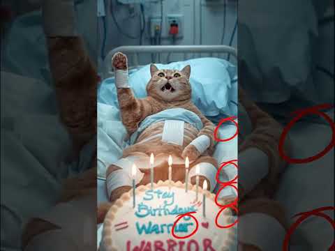 #happybirthday #funny #kitten #animalintelligence #kucing #cute #cat #cake #aicats #shorts #short #o