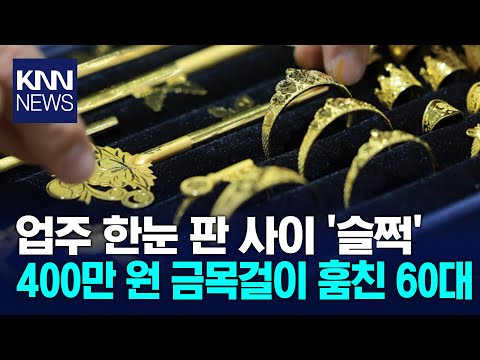 금은방서 400만 원짜리 금목걸이 '슬쩍' / KNN