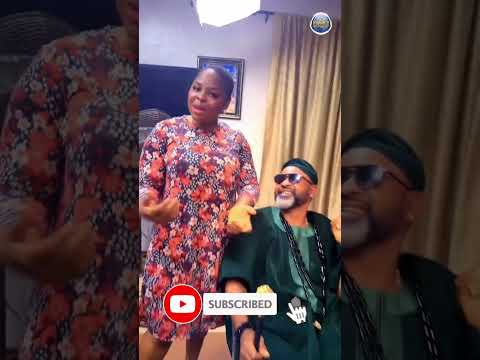 Watch what Ewatomilola Asake was seen doing to Akin Olaiya on a movie set #vdm #LajeLaje #shorts
