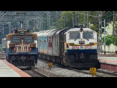 A BEAUTIFUL Looking WAG 7 crosses DIESEL PALACE QUEEN HUMSAFAR EXPRESS | Indian Railways.