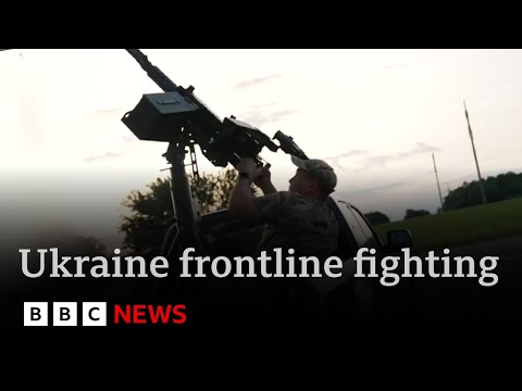 BBC frontline report:   Ukrainian troops in action against Russian drone attacks | BBC News