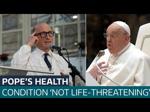 Pope Francis 'not out of danger' but recovery ongoing, doctor says | ITV News