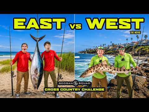EAST vs. WEST CROSS COUNTRY Multi Species FISHING CHALLENGE! (CATCH CLEAN COOK)