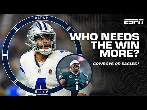 Cowboys vs. Eagles is the biggest game of Dak's CAREER? + Will the Bears KEEP Fields?  | Get Up video clip