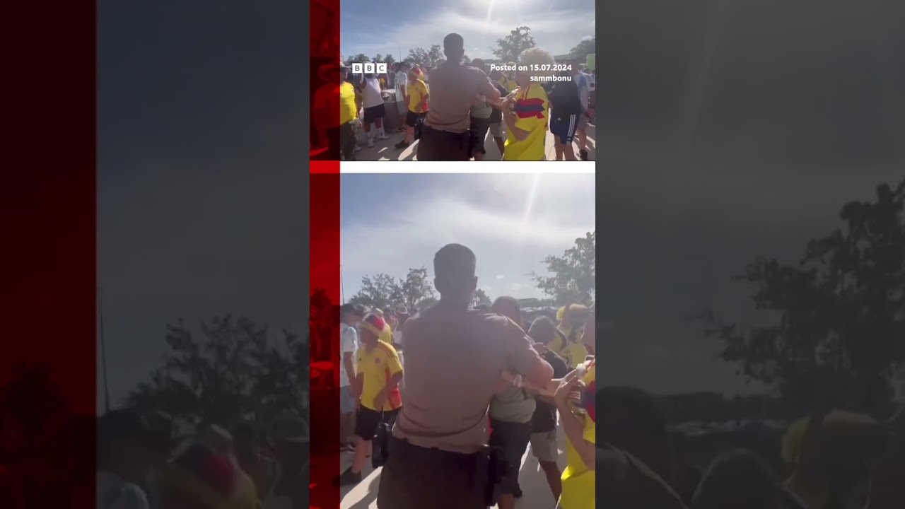 Fans climbed into ventilation shafts to get into the Copa America final. #BBCNews #Miami