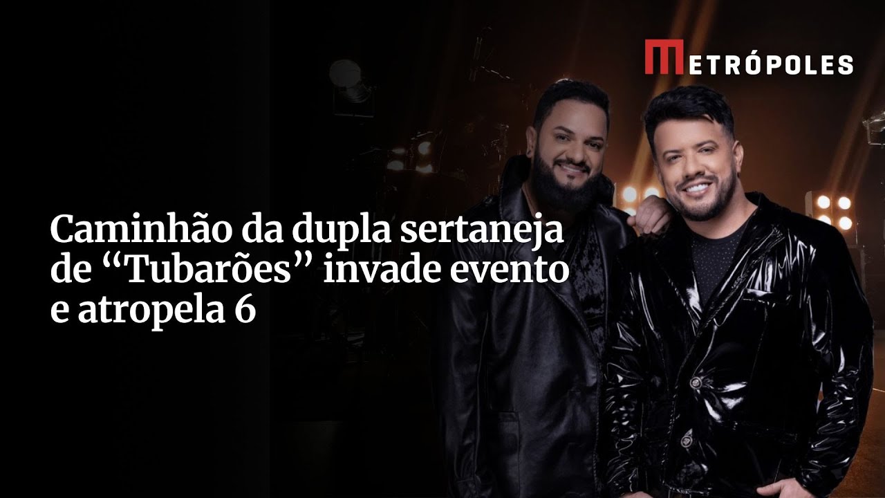 Caminhão da dupla sertaneja de Tubarões invade evento e atropela 6