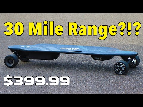 Outdoor Master Electric Skateboard Review (CRAZY 30 MILE RANGE FOR 399.99)