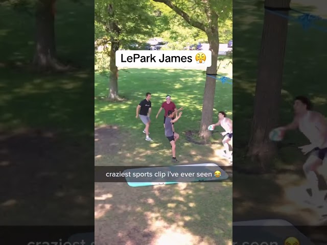 Pulled a LeBron cock back at the park 😳 (via haloballoffical/IG)