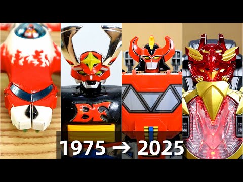 スーパー戦隊ロボ ヘッド公開 集! ゴレンジャーからゴジュウジャー 1975 → 2025 Super Sentai Robo Head Reveal Goranger to Gozyuger!