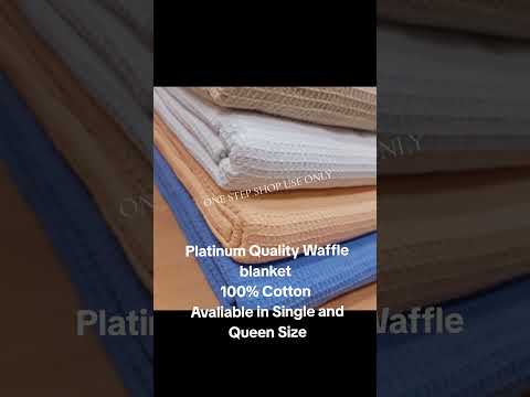 Platinum Quality Queen Waffle Blanket 70x90 inch 1500 gram 100%Cotton one step shop official