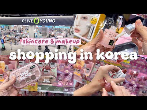 shopping in korea vlog 🇰🇷 skincare & makeup haul at Oliveyoung 💄 new autumn collection 올영세일