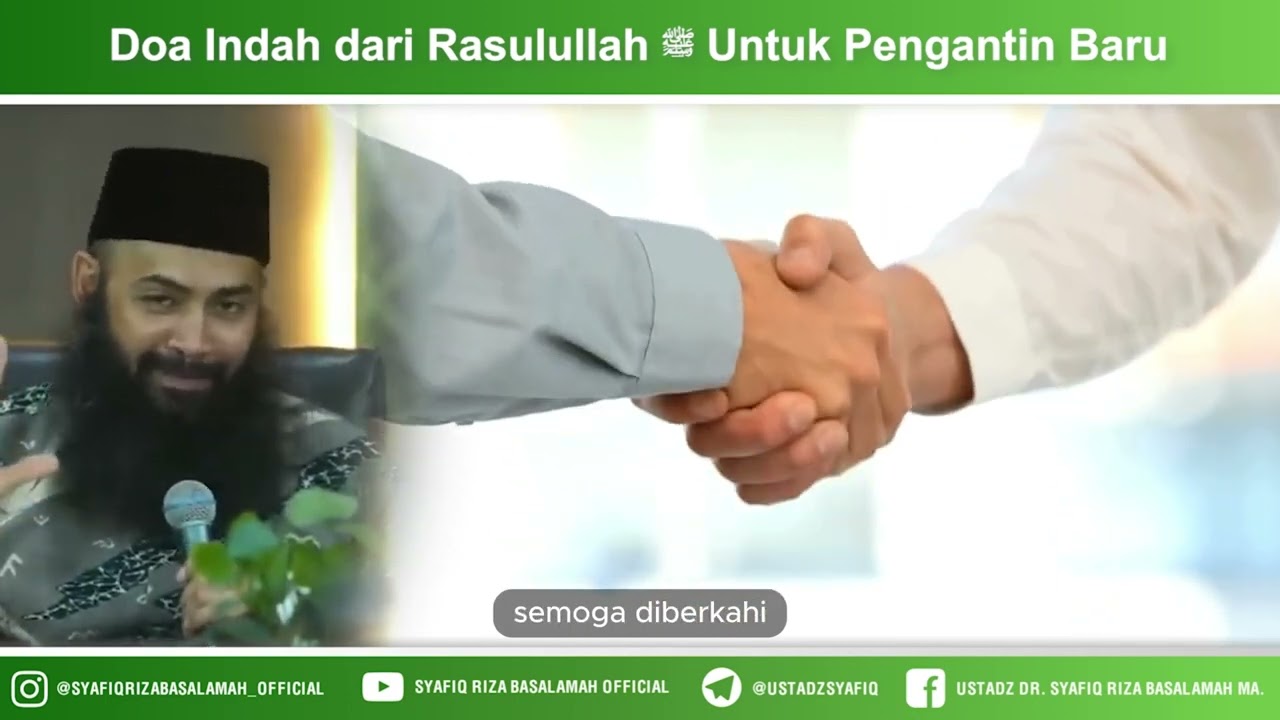 Doa Indah dari Rasulullah ﷺ untuk Pengantin Baru