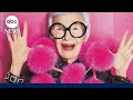 Fashion icon Iris Apfel dies at 102
