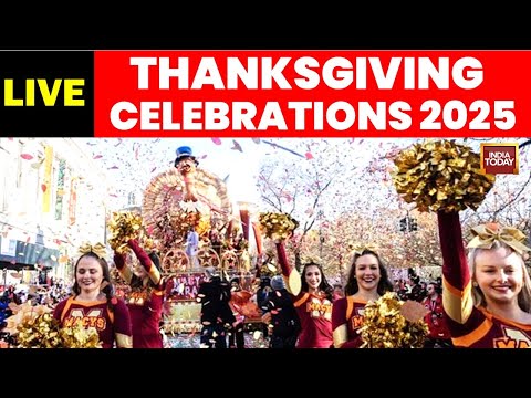 Thanksgiving Celebrations LIVE | Macy's Thanksgiving Day Parade balloons spring to life LIVE