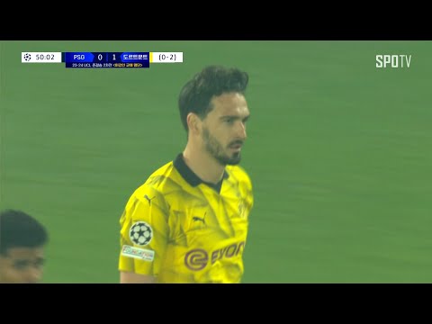 [23/24 UCL] PSG vs 도르트문트 후멜스 주요장면