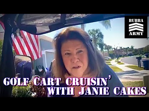 GOLF CART CRUISING WITH JANIE CAKES - BTLS Vlog