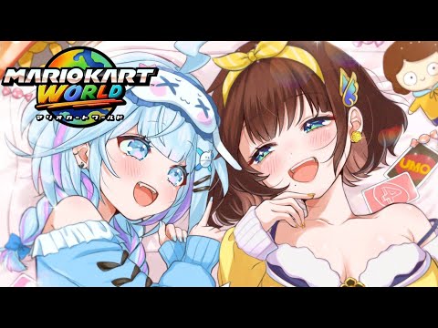【#ろろめろ】マリオカートワールド二人で遊んで対決?!👊【水宮枢/司賀りこ】