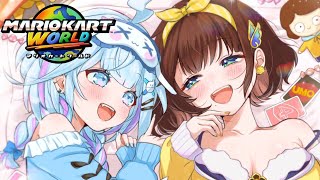 【#ろろめろ】マリオカートワールド二人で遊んで対決？！👊【水宮枢／司賀りこ】