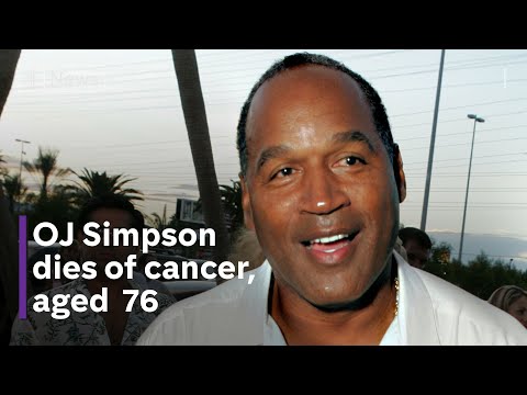 OJ Simpson, accused murderer and former American football star, has died