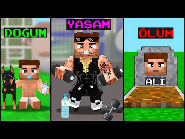DOĞUMDAN ÖLÜME ZAVALLI ALİNİN HAYATI 😱 - Minecraft