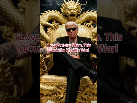 I Love Solving Wars. This Would Be My 9Th War! #ai #gaslighting #trump