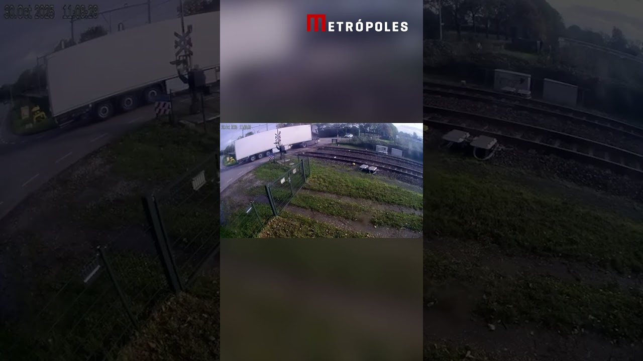 Trem atinge caminhão com carga de peras na Holanda e deixa feridos