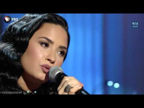 Demi Lovato performing You Don't Know Me at Ray Charles' Tribute at the White House - February 24th